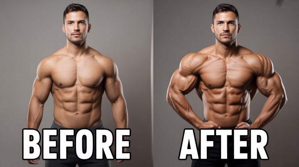 Before and after aesthetic transformation
