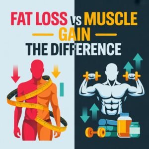 Fat loss vs muscle gain - the difference