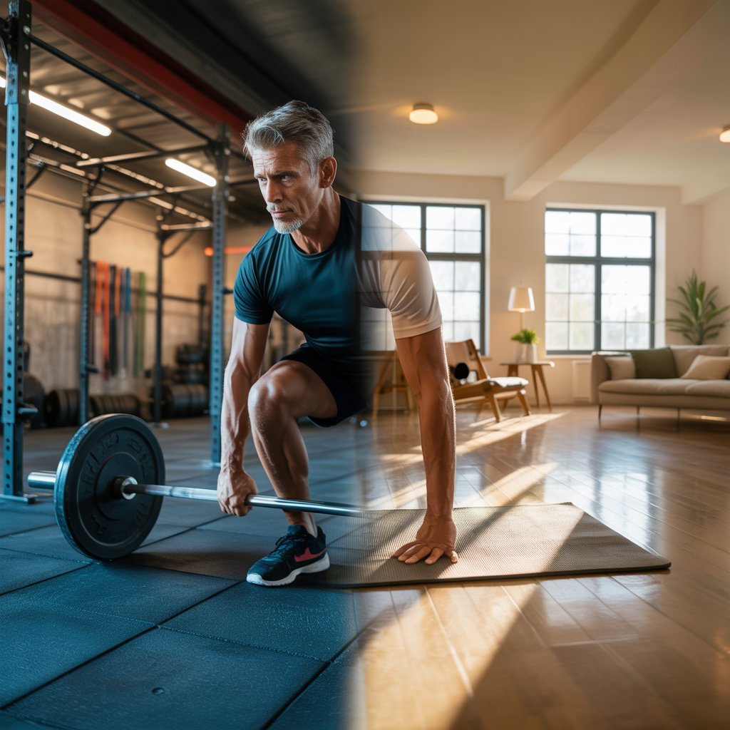 home workout with gym workout , like a pro